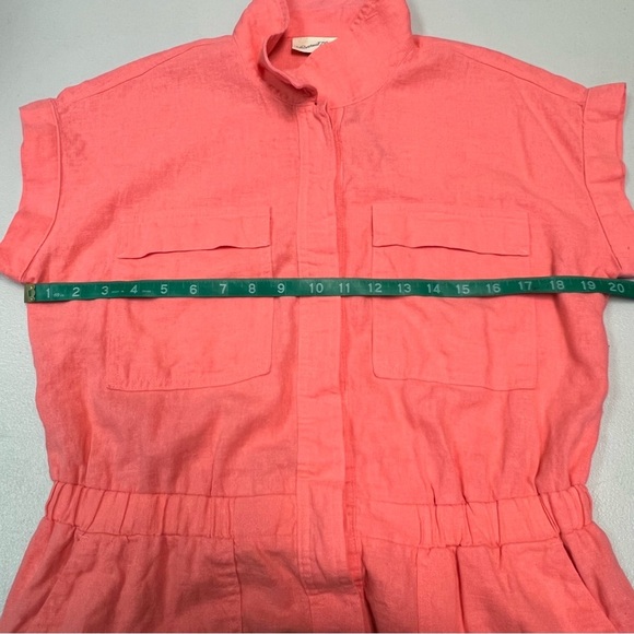 Universal Thread Coral Linen Blend Romper Size 8 - Picture 9 of 9